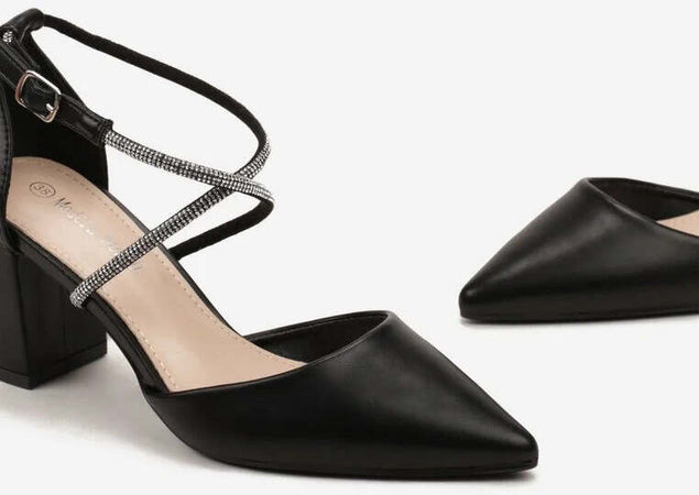 Dorie - Dècolletè con strass intrecciati