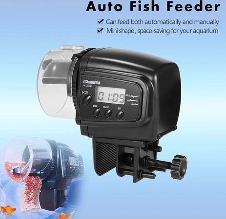 DOSATORE DISTRIBUTORE CIBO PESCI CON TIMER DISPLAY LCD PER ACQUARIO AUTOMATICO  Trade Shop italia - Napoli, Commerciovirtuoso.it
