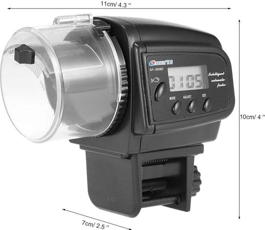 DOSATORE DISTRIBUTORE CIBO PESCI CON TIMER DISPLAY LCD PER ACQUARIO AUTOMATICO  Trade Shop italia - Napoli, Commerciovirtuoso.it