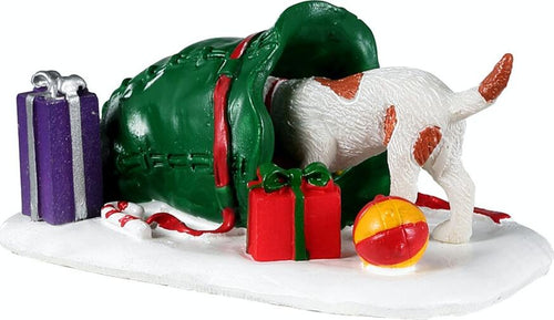 Dov'è il mio regalo?, personaggio per villaggio di Natale in Resina Casa e cucina/Decorazioni per interni/Addobbi e decorazioni per ricorrenze/Decorazioni natalizie/Oggettistica MagiediNatale.it - Altamura, Commerciovirtuoso.it