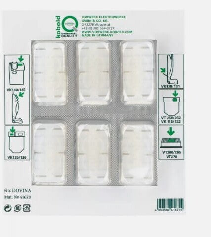 Dovina Profumini Originali Vorwerk Folletto 6 PCS