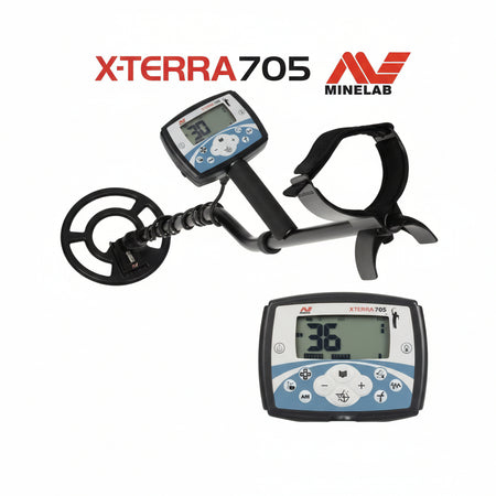 Metal detector x-terra 705 + accessori per ricerca oro metalli monete Gold detector Minelab  x terra 705 minelab
