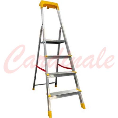 Scala domestica in alluminio professionale 150 kg 5 gradini ideal star made in italy