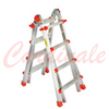 Scala telescopica Alluminio 5 + 5 Gradini Altezza 4.90 Mt Marchetti 20703 Squadra