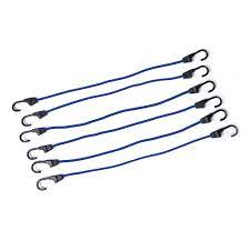 Corde elastiche ammortizzatrici 6 p.zi con ganci in acciaio rivestiti in plastica 900 mm