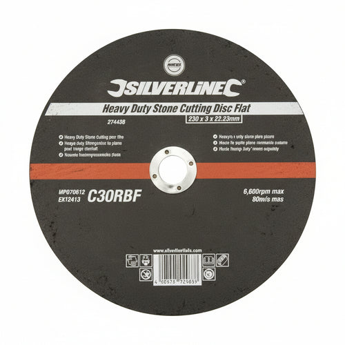 Disco da taglio piatto per pietra a sollecitazione severa alta resistenza silverline Silverline