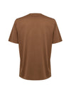 Gran Sasso T-Shirt Basica in Cotone Marrone da uomo