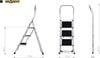 Drabest-Premium-Scaletta-In-Acciaio-Per-Casa-E-Ufficio-–-Portata-Scala-Domestica-150-Kg-–-2/3-Gradini