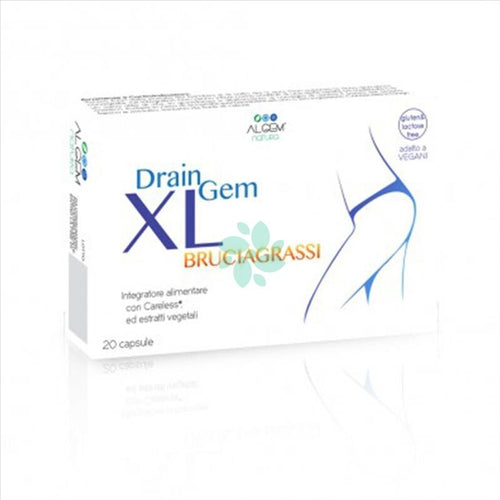Drain-Gem-XL-Bruciagrassi-integratore-alimentare-20-capsule-Algem-Natura