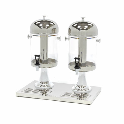 Dispensatore di Bevande - 2 x 8L - Tubo di Raffreddamento Centrale - Funziona Senza Potenza