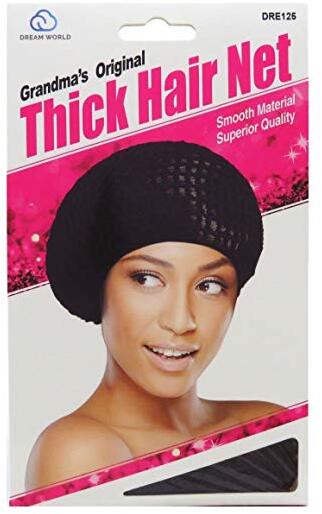 Dream World W-Thick Fair Net Grandma Black #dre125 Retina per Capelli Spessi