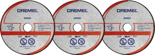 DREMEL---3-DISCHI-DA-TEAGLIO-PER-METALLO-DIAM.-77MM