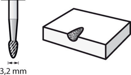 DREMEL---FRESA-AL-CARBURO-DI-TUNGSTENO-PUNTA-OVALE-3,2-ART.-9911