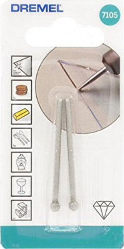 DREMEL-7105---PUNTE-DIAMANTATE-SFERICHE-DIAMETRO-4,4mm-2PZ
