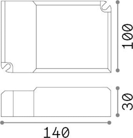 Driver-Dali-Push-Fly-Materie-Plastiche-100W-1400Ma