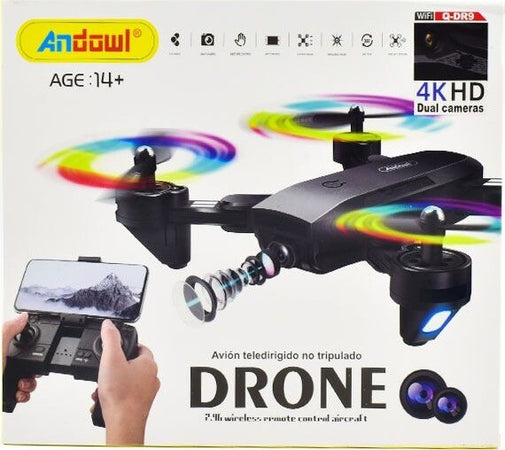 Drone Quadricottero Rc Q-dr9 Doppia Fotocamera Controllo 4k Hd Fpv Wifi 2.4ghz Giochi e giocattoli/Veicoli/Radiocomandati e telecomandati/Velivoli/Droni Trade Shop italia - Napoli, Commerciovirtuoso.it