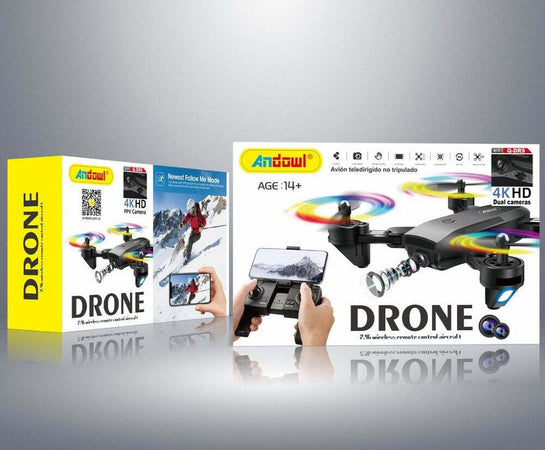 Drone Quadricottero Rc Q-dr9 Doppia Fotocamera Controllo 4k Hd Fpv Wifi 2.4ghz Giochi e giocattoli/Veicoli/Radiocomandati e telecomandati/Velivoli/Droni Trade Shop italia - Napoli, Commerciovirtuoso.it