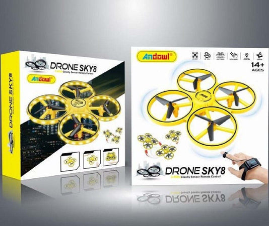 Drone Quadricottero Sky8 Controllo Sensore Manuale Per Bambini 2,4 Ghz Con Luci Giochi e giocattoli/Veicoli/Radiocomandati e telecomandati/Velivoli/Droni Trade Shop italia - Napoli, Commerciovirtuoso.it