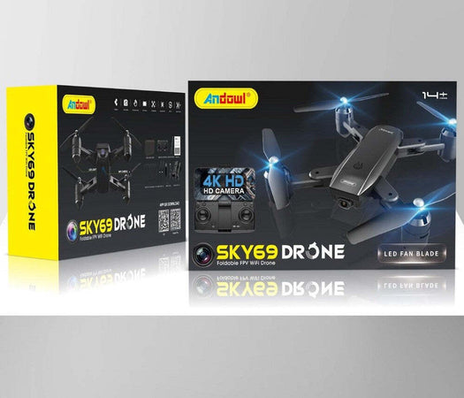 Drone Wifi 2,4 Ghz Fpv Pieghevole Sky69 Con Fotocamera 720p Lama Ventola A Led Giochi e giocattoli/Veicoli/Radiocomandati e telecomandati/Velivoli/Droni Trade Shop italia - Napoli, Commerciovirtuoso.it