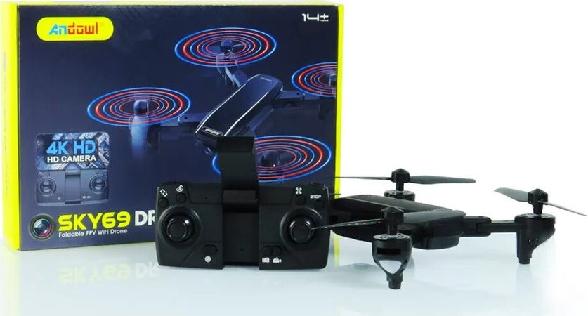 Drone Wifi 2,4 Ghz Fpv Pieghevole Sky69 Con Fotocamera 720p Lama Ventola A Led Giochi e giocattoli/Veicoli/Radiocomandati e telecomandati/Velivoli/Droni Trade Shop italia - Napoli, Commerciovirtuoso.it