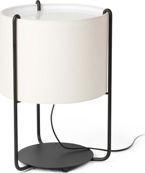 DRUM Lampada da tavolo nera/beige Illuminazione/Illuminazione per interni/Lampade/Lampade da tavolo e abat-jour Led Mall Home - Napoli, Commerciovirtuoso.it