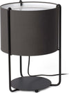 DRUM Lampada da tavolo nera/grigio Illuminazione/Illuminazione per interni/Lampade/Lampade da tavolo e abat-jour Led Mall Home - Napoli, Commerciovirtuoso.it