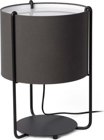 DRUM Lampada da tavolo nera/grigio Illuminazione/Illuminazione per interni/Lampade/Lampade da tavolo e abat-jour Led Mall Home - Napoli, Commerciovirtuoso.it