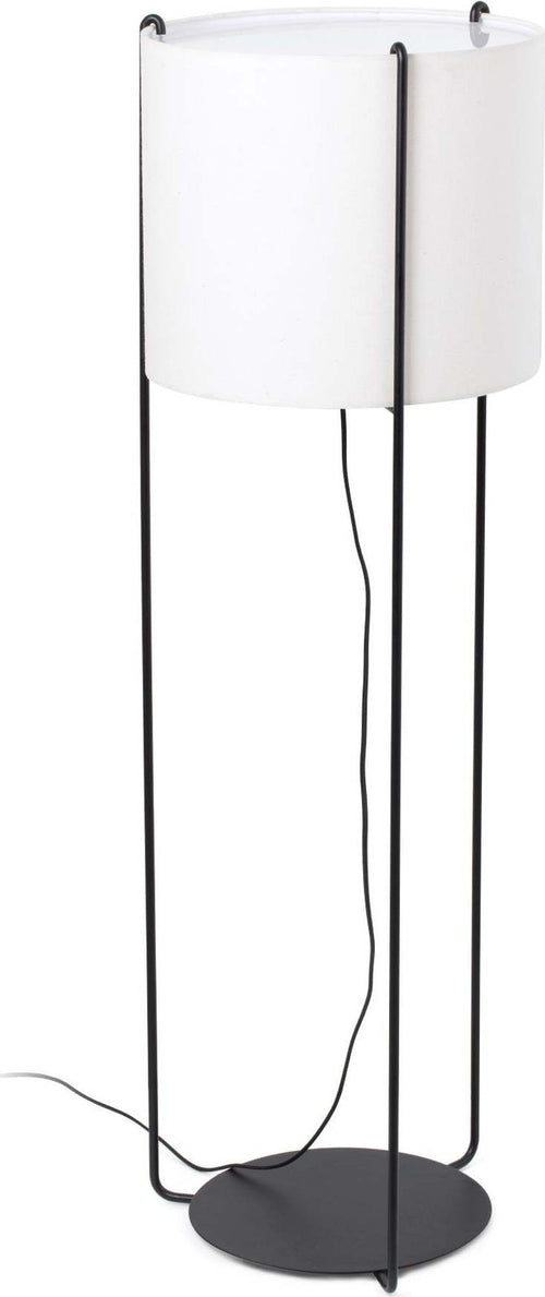 DRUM Lampada da terra nera/beige Illuminazione/Illuminazione per interni/Lampade/Lampade da terra Led Mall Home - Napoli, Commerciovirtuoso.it