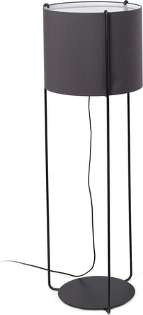 DRUM Lampada da terra nera/grigio Illuminazione/Illuminazione per interni/Lampade/Lampade da terra Led Mall Home - Napoli, Commerciovirtuoso.it