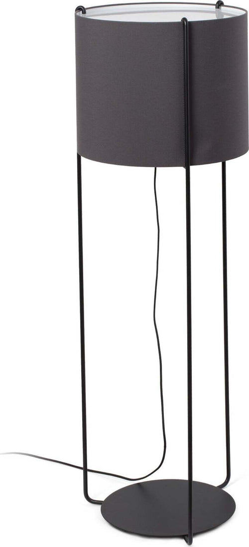 DRUM Lampada da terra nera/grigio Illuminazione/Illuminazione per interni/Lampade/Lampade da terra Led Mall Home - Napoli, Commerciovirtuoso.it