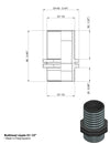 NIPPLO 11/2 FILETTO LUNGO confezione da 10 pezzi