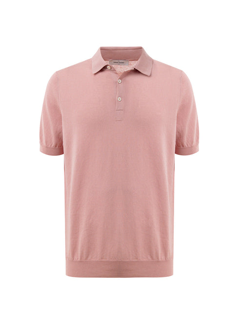 Gran Sasso Polo Classica Knitting Pattern in Rosa da uomo