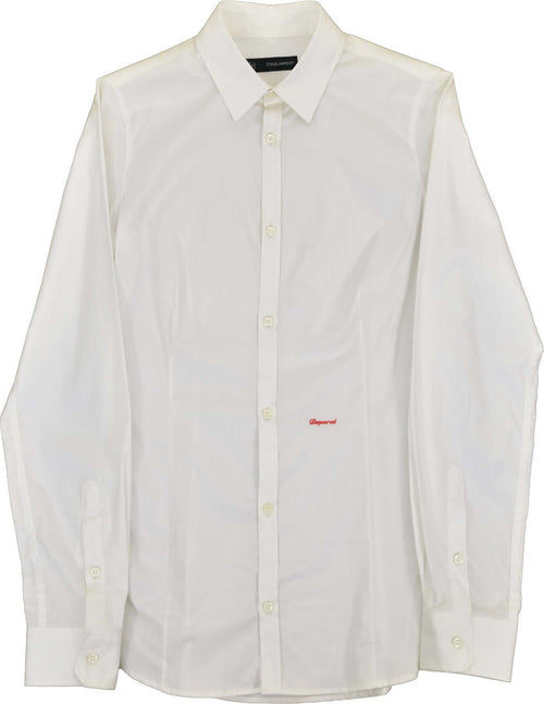 Dsquared-2-Camicia-Bianca-Donna-Logo-Ricamato-Mod.S75DL0189S36271010-da-donna