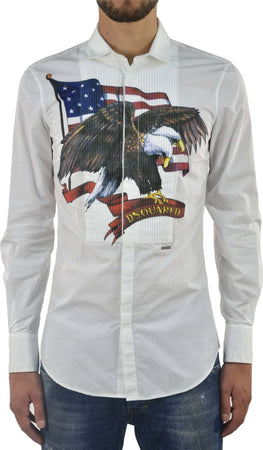Dsquared-2-Camicia-Bianca-Uomo-Stampa-Grafica-Mod.S71DL0489S35244102-da-uomo