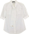 Dsquared-2-Camicia-Donna-Bianca-Cotone-Bottoni-Tasche-Mod.S72DL0261S35244010-da-donna