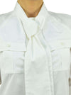 Dsquared-2-Camicia-Donna-Bianca-Cotone-Bottoni-Tasche-Mod.S72DL0261S35244010-da-donna