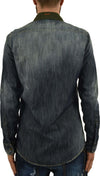 Dsquared-2-Camicia-Jeans-Blu-Uomo-Inserto-Tessuto-Mod.S74DL0570S30114470-da-uomo