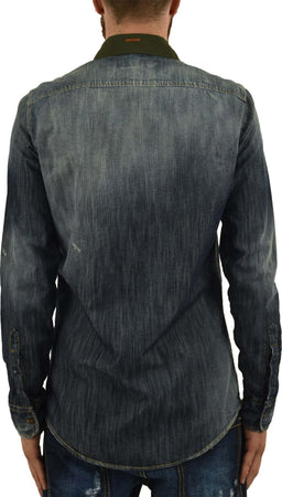 Dsquared-2-Camicia-Jeans-Blu-Uomo-Inserto-Tessuto-Mod.S74DL0570S30114470-da-uomo