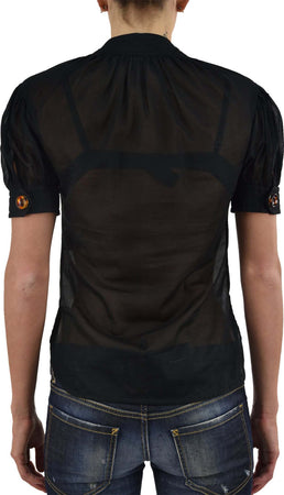 Dsquared-2-Camicietta-Nera-Donna-Bottoni-Mod.S75DL0183S35278090-da-donna