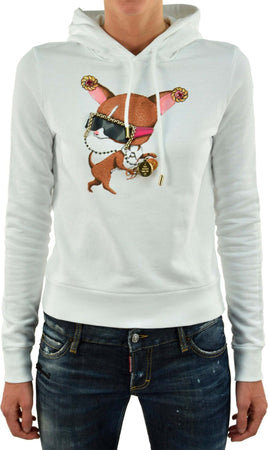 Dsquared-2-Felpa-Cappuccio-Cotone-Donna-Bianca-Mod.-S75GP0261S25034010-da-donna