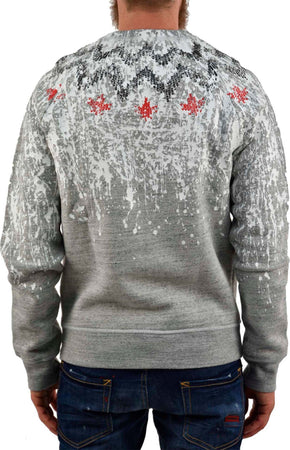 Dsquared-2-Felpa-Grigia-Uomo-Cotone-Stampa-Crack-Mod.S71GU0001S25148858M-da-uomo