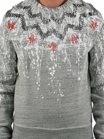 Dsquared-2-Felpa-Grigia-Uomo-Cotone-Stampa-Crack-Mod.S71GU0001S25148858M-da-uomo
