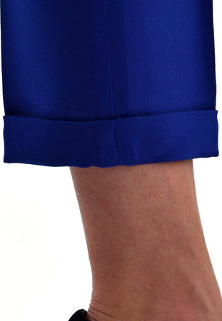 Dsquared-2-Pantalone-Blu-Donna-Seta-Bottoni-Mod.S73KA0190S39923081-da-donna