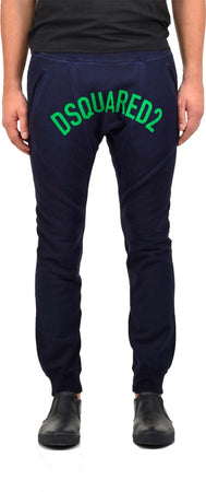 Dsquared-2-Pantalone-di-Tuta-Blu-Uomo-Cotone-Stampa-Mod.-S74KB0177S25030477-da-uomo
