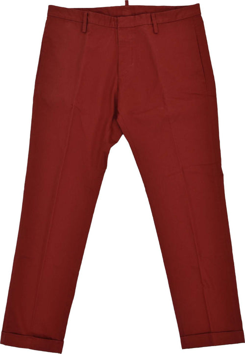 Dsquared-2-Pantalone-Rosso-Uomo-Cotone-Bottoni-Mod.S74KA0618S41796309-da-uomo