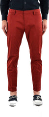 Dsquared-2-Pantalone-Rosso-Uomo-Cotone-Bottoni-Mod.S74KA0618S41796309-da-uomo