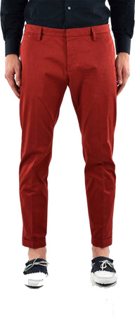 Dsquared-2-Pantalone-Rosso-Uomo-Cotone-Bottoni-Mod.S74KA0618S41796309-da-uomo