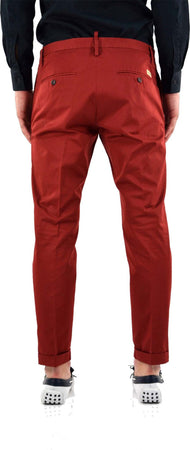 Dsquared-2-Pantalone-Rosso-Uomo-Cotone-Bottoni-Mod.S74KA0618S41796309-da-uomo