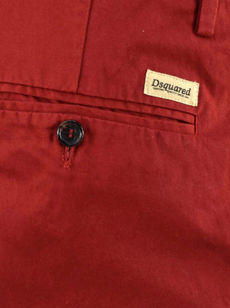 Dsquared-2-Pantalone-Rosso-Uomo-Cotone-Bottoni-Mod.S74KA0618S41796309-da-uomo