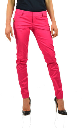 Dsquared-2-Pantaloni-Fucsia-Donna-Cotone-Bottoni-Mod.S72KA0439S40221055-da-donna